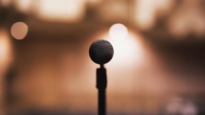 Microphone utilisé pour enregistrer de la musique